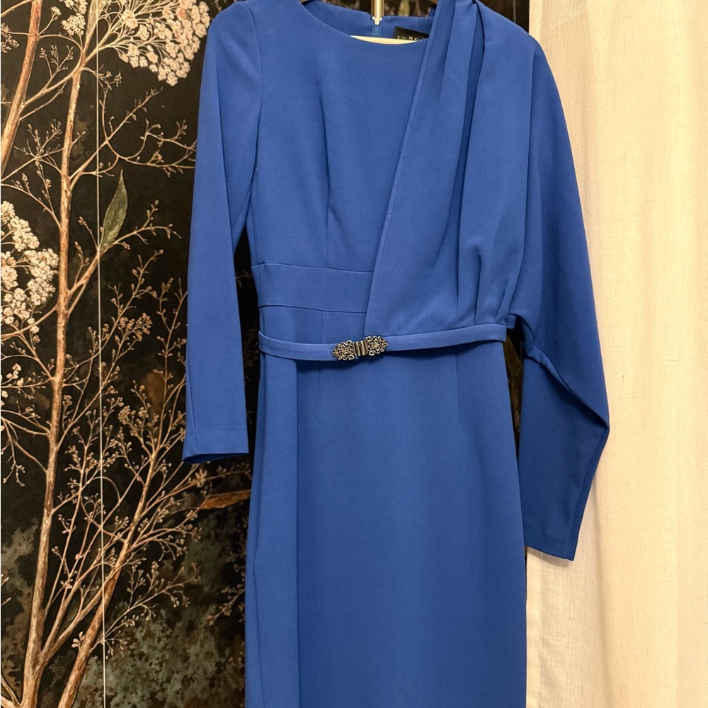 BGL Royal Blue Long Sleeve Dress
